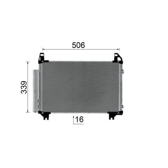 AC 800 000S - Condenser, air conditioning 