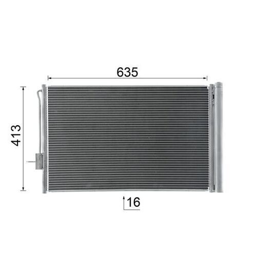 AC 1052 000S - Condenser, air conditioning 