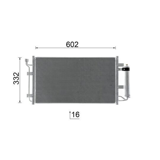 AC 1050 000S - Lauhdutin, ilmastointilaite 