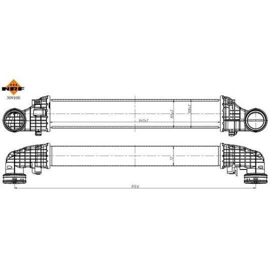 309100 - Intercooler, charger 