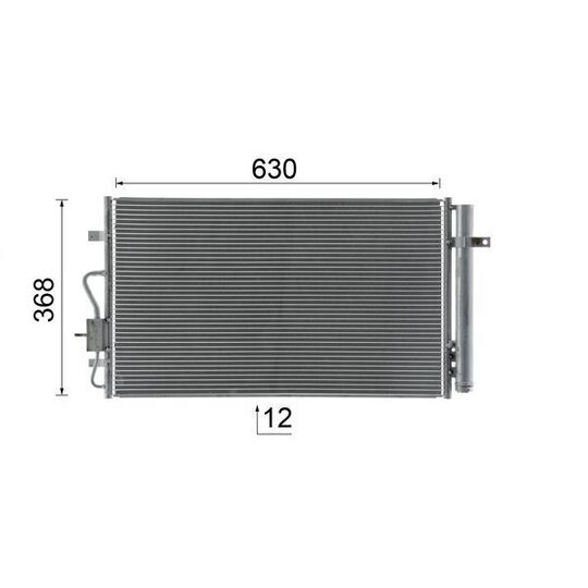 AC 1053 000S - Lauhdutin, ilmastointilaite 