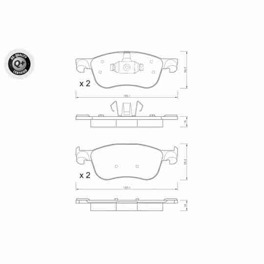 V25-2114 - Brake Pad Set, disc brake 