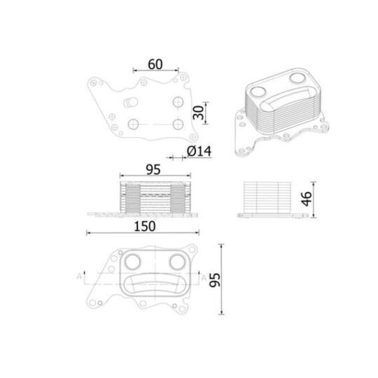 CLC 278 000S - Õliradiaator,mootoriõli 