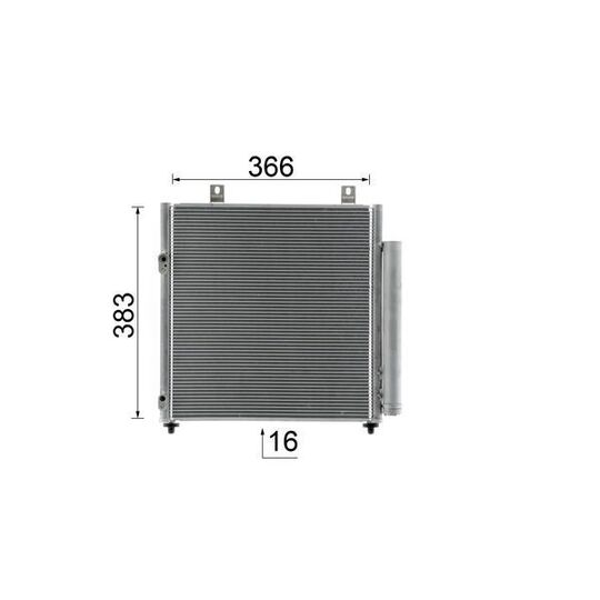 AC 1049 000S - Condenser, air conditioning 