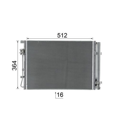 AC 1056 000S - Kondensor, klimatanläggning 