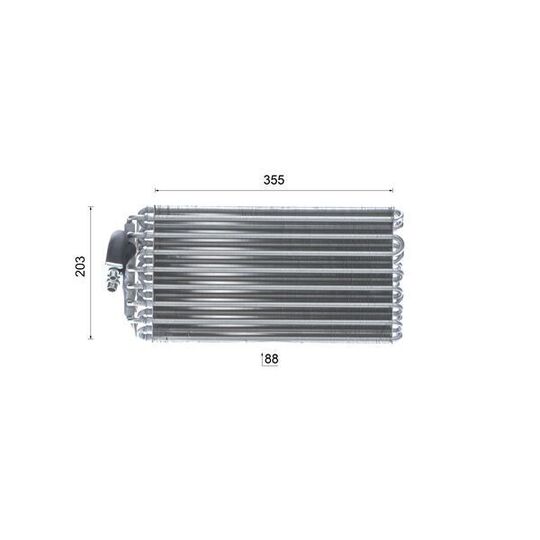 AE 42 000S - Evaporator, air conditioning 