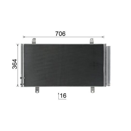 AC 1078 000S - Lauhdutin, ilmastointilaite 