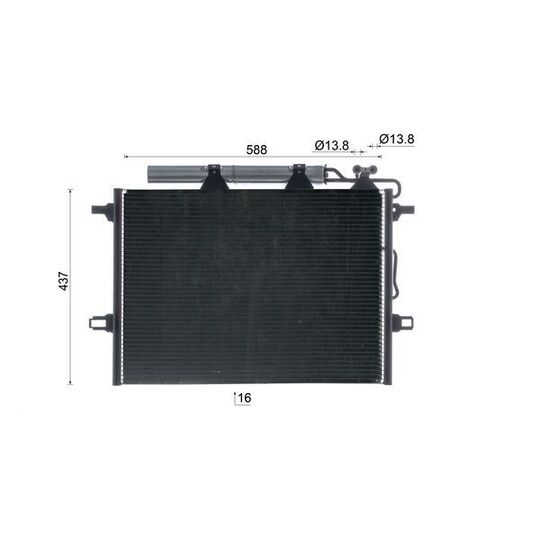 AC 318 001S - Condenser, air conditioning 