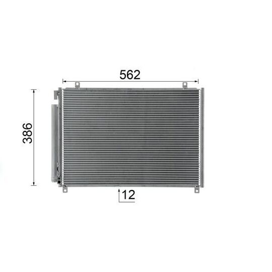 AC 1057 000S - Condenser, air conditioning 