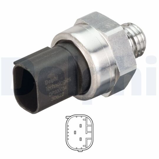 DPS00034-12B1 - Sensor, exhaust pressure 