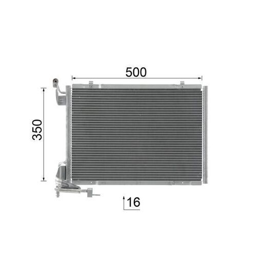 AC 1114 000S - Condenser, air conditioning 