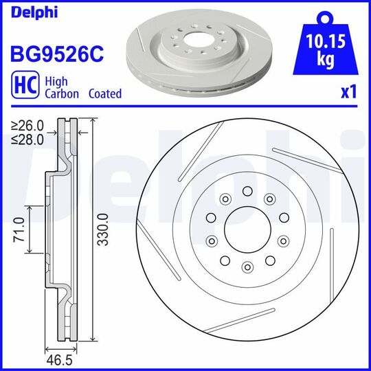 BG9526C - Brake Disc 