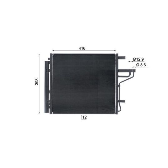 AC 1069 000S - Condenser, air conditioning 