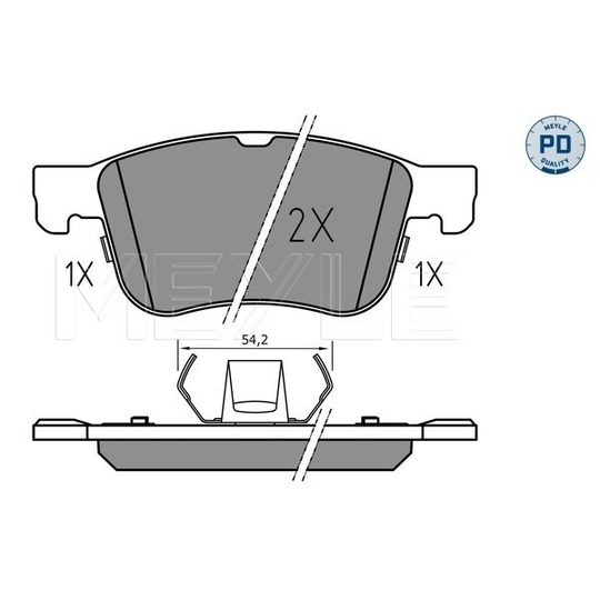 025 205 5617/PD - Brake Pad Set, disc brake 