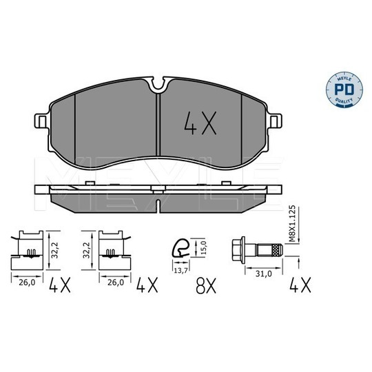 025 224 9220/PD - Brake Pad Set, disc brake 