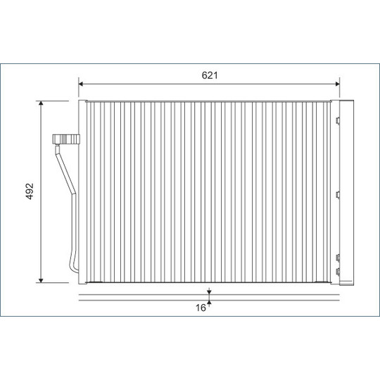 812879 - Condenser, air conditioning 