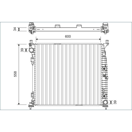 701167 - Radiator, engine cooling 