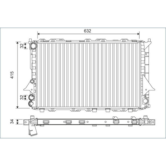 701170 - Radiator, engine cooling 