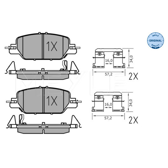 025 228 5216 - Brake Pad Set, disc brake 