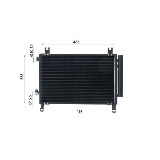 AC 1085 000S - Kondensor, klimatanläggning 