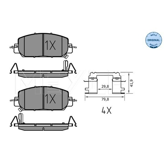 025 227 9717 - Brake Pad Set, disc brake 