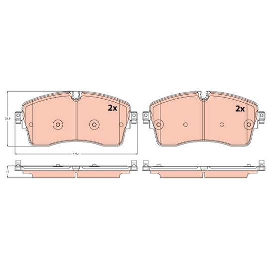 GDB2255 - Brake Pad Set, disc brake 