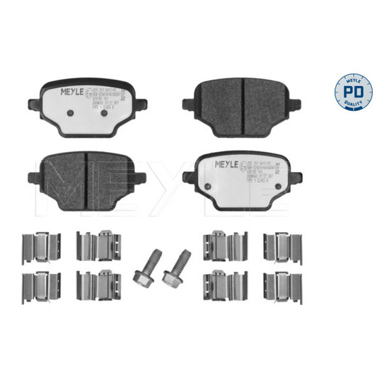 025 207 6417/PD - Piduriklotsi komplekt, ketaspidur 