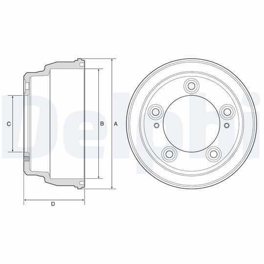 BF645 - Brake Drum 