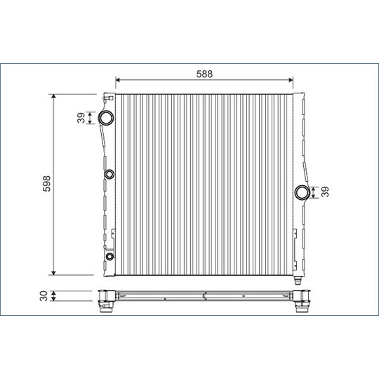 701121 - Radiator, engine cooling 