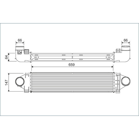 822926 - Intercooler, charger 