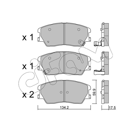 822-1305-0 - Brake Pad Set, disc brake 