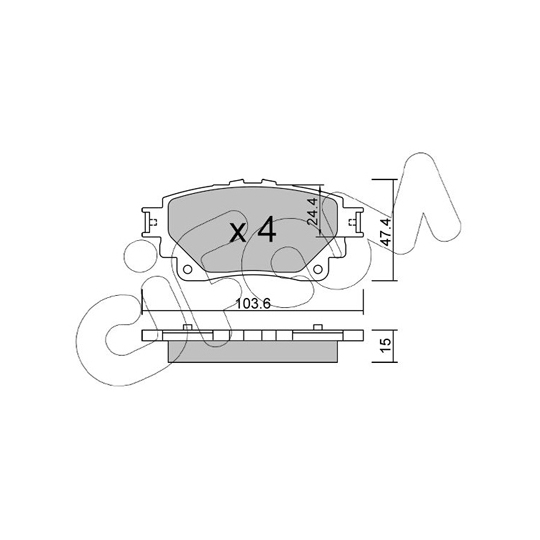 822-1290-0 - Brake Pad Set, disc brake 