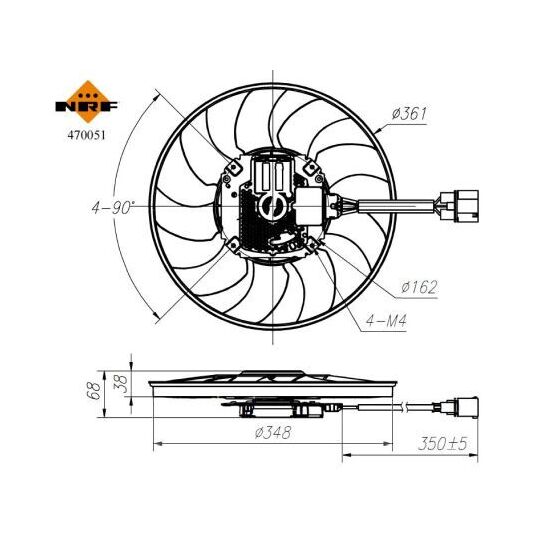 470051 - Fan, radiator 