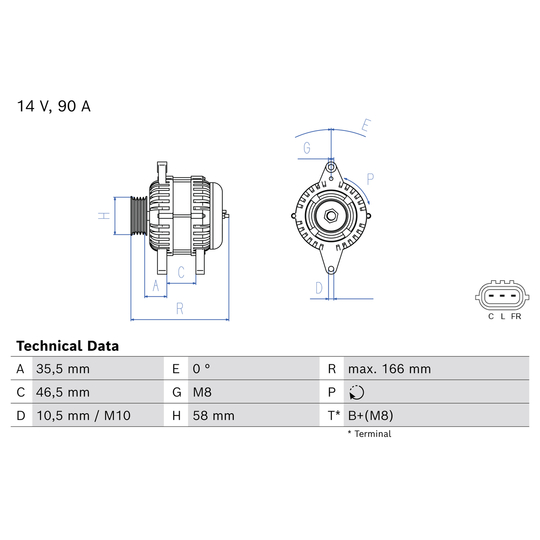 0 986 085 660 - Generaator 