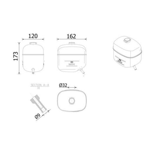 CRT 249 000S - Expansion Tank, coolant 