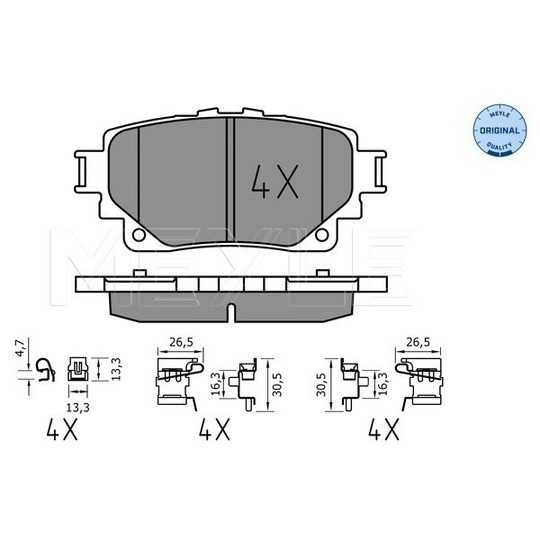 025 205 8215 - Brake Pad Set, disc brake 