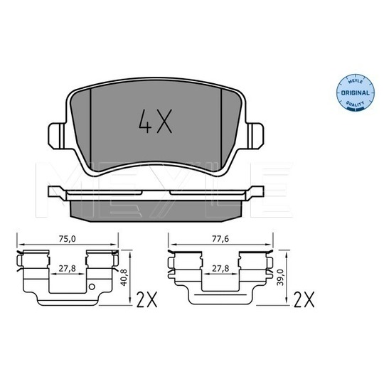 025 244 9618 - Brake Pad Set, disc brake 