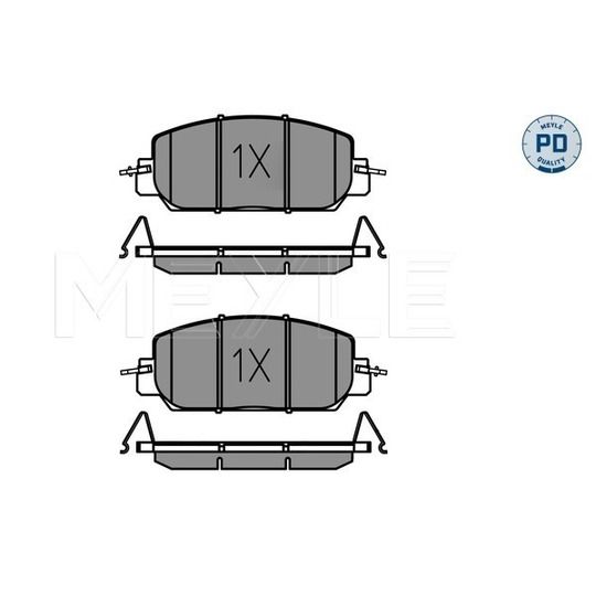 025 227 9717/PD - Brake Pad Set, disc brake 