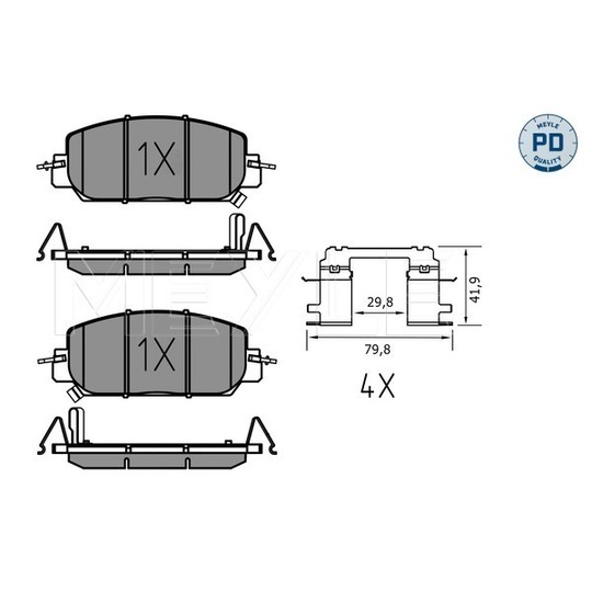 025 227 9717/PD - Brake Pad Set, disc brake 