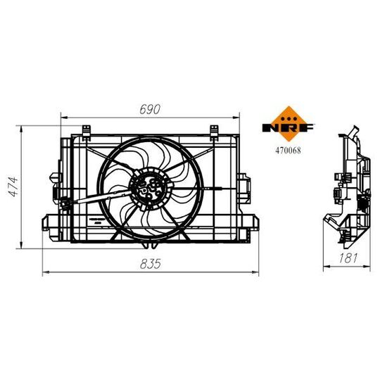 470068 - Fan, radiator 