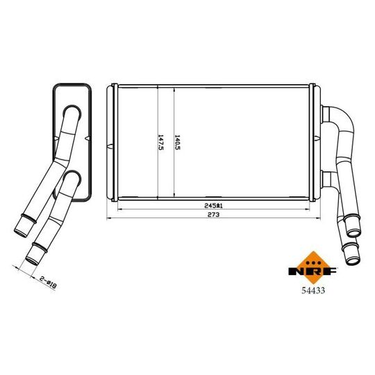 54433 - Heat Exchanger, interior heating 