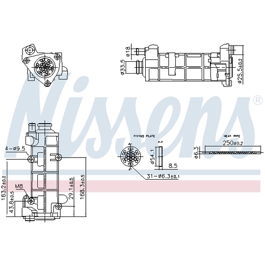 989458 - Cooler, exhaust gas recirculation 