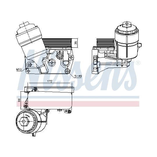 91310 - Oljekylare, motor 