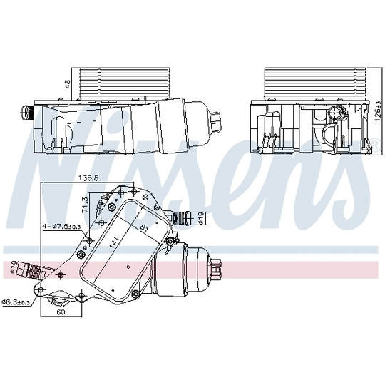 91339 - Oil Cooler, engine oil 