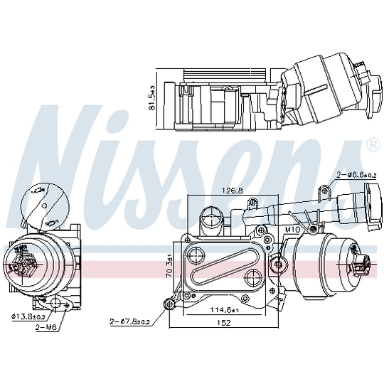 91346 - Oil Cooler, engine oil 