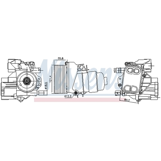 91244 - Oil Cooler, engine oil 