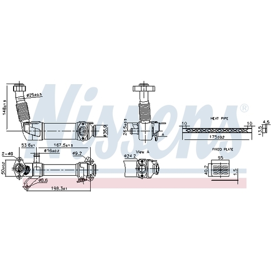 989280 - Cooler, exhaust gas recirculation 