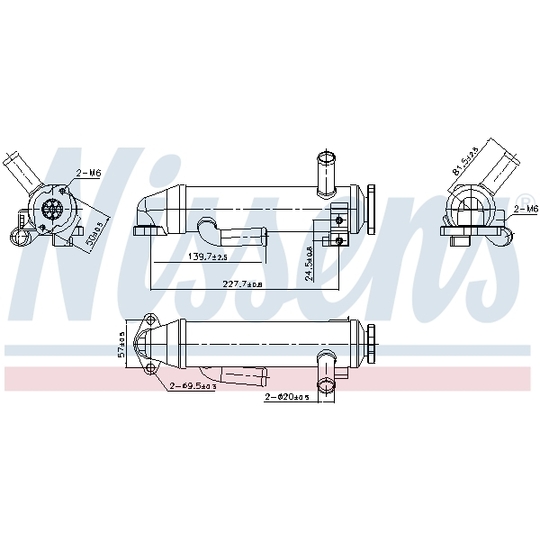 989430 - Cooler, exhaust gas recirculation 