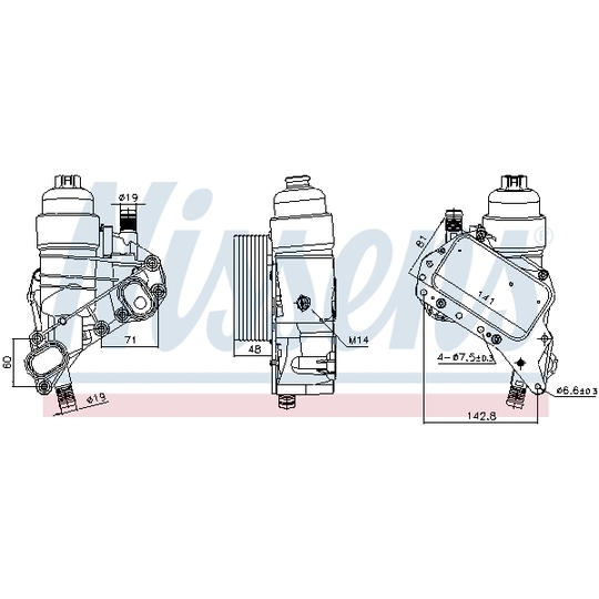 91319 - Õliradiaator, mootoriõli 