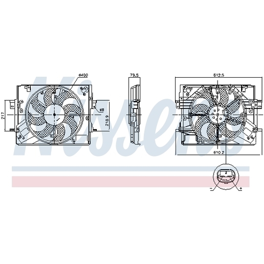 850063 - Fan, radiator 